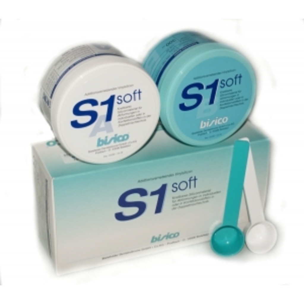 Базовый материал BISICO S1 SOFT PUTTY (Софт Патти) -  для "сэндвич-техники", 600 мл (2х300 мл), 01060