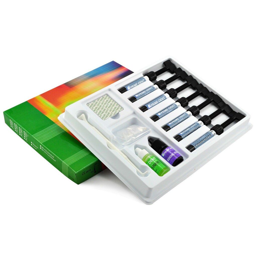 Hybrid Composite Visible Light Cure-Гибридный световой композит, набор 7 шпр. Prime Dental 13461