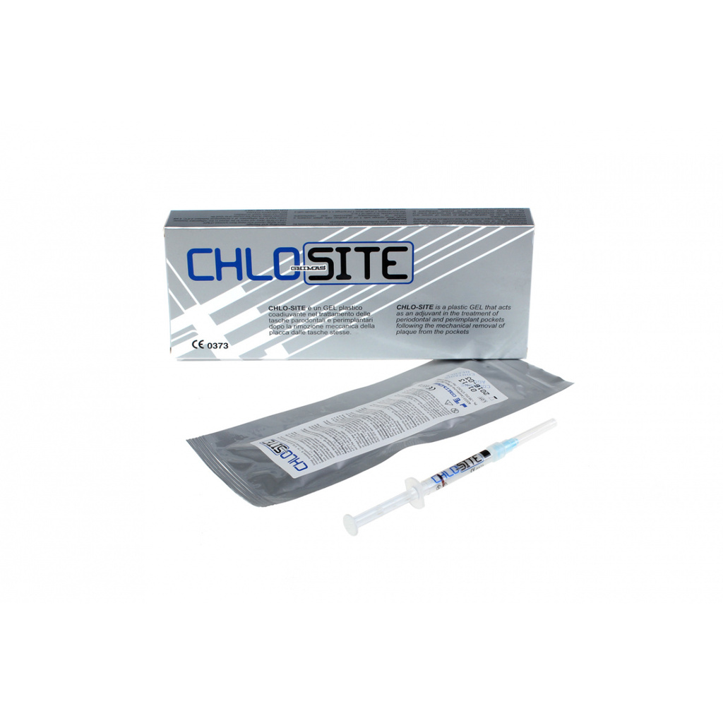 CHLO-SITE  ксантановый гель с хлоргексидином, шприц с иглообразной насадкой (1 шпр. х 1 мл) GHIMAS PFME0002