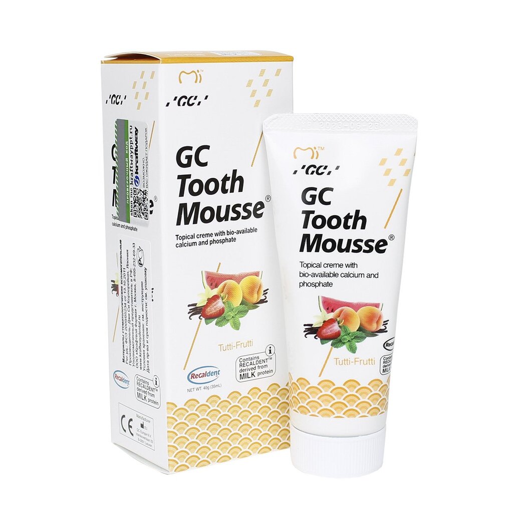 GC Tooth Mousse (Тус мусс) Тути-фрути, 40гр - Гель для укрепления эмали 0530052GCМФ