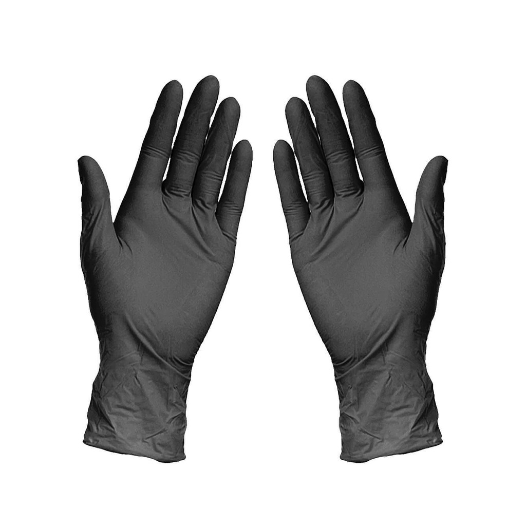 Перчатки ЧЕРНЫЕ нитриловые MATRIX Black Nitrile 100 шт L (8/9) 0001915665
