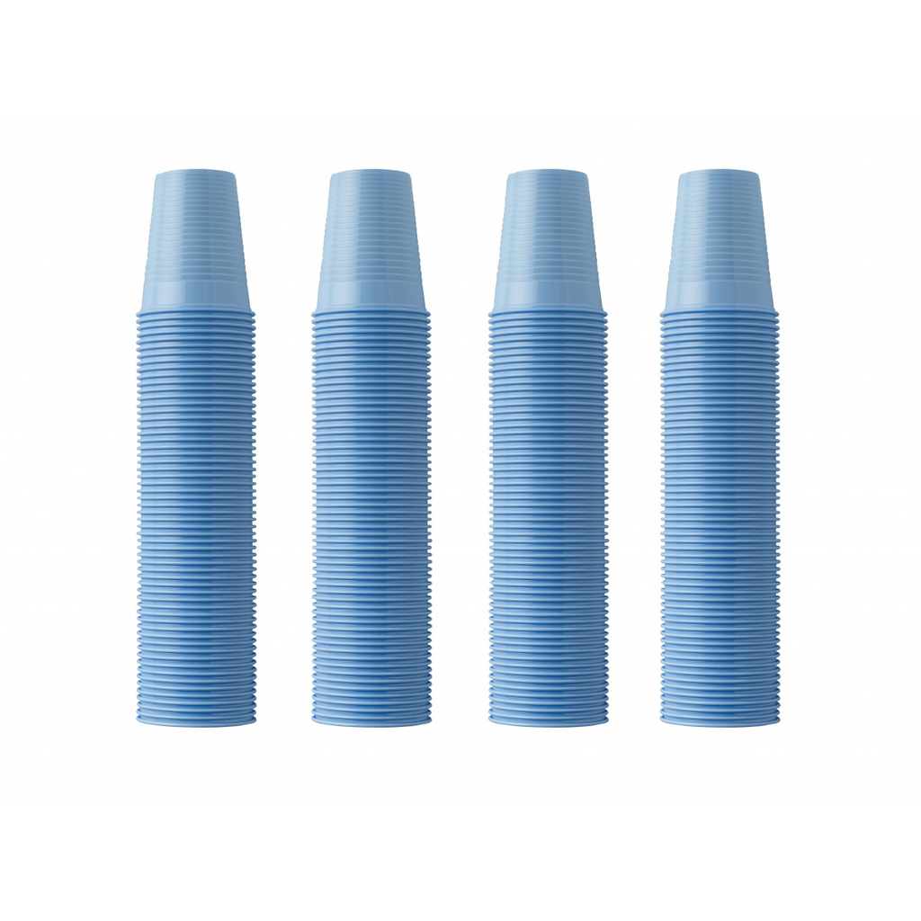Стаканы одноразовые окрашенные и неокрашенные, емкостью 200 мл, 100 шт. голубые (Euronda) 21410012
