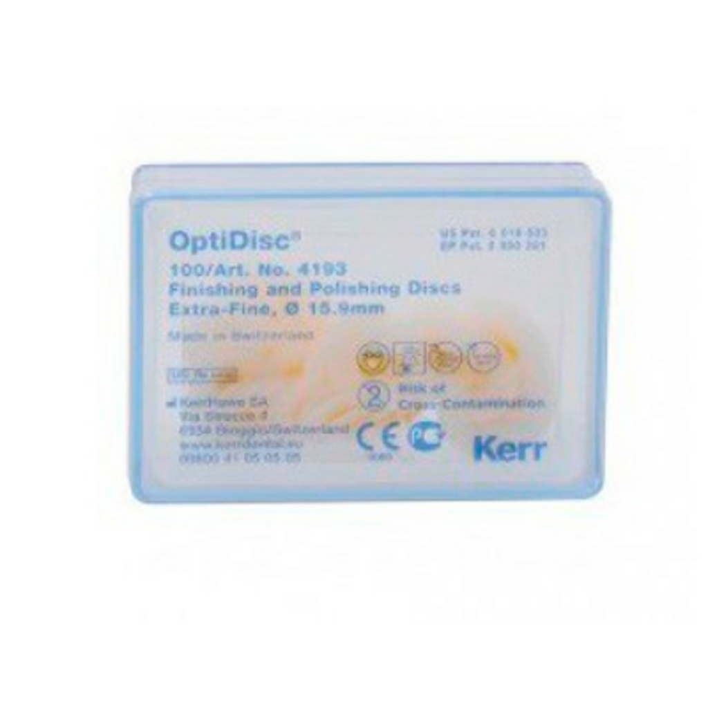 OptiDisc (ОптиДиск) Ультра тонкий, 15,9 мм, 100 шт - Полировочные диски, 4193 KERR