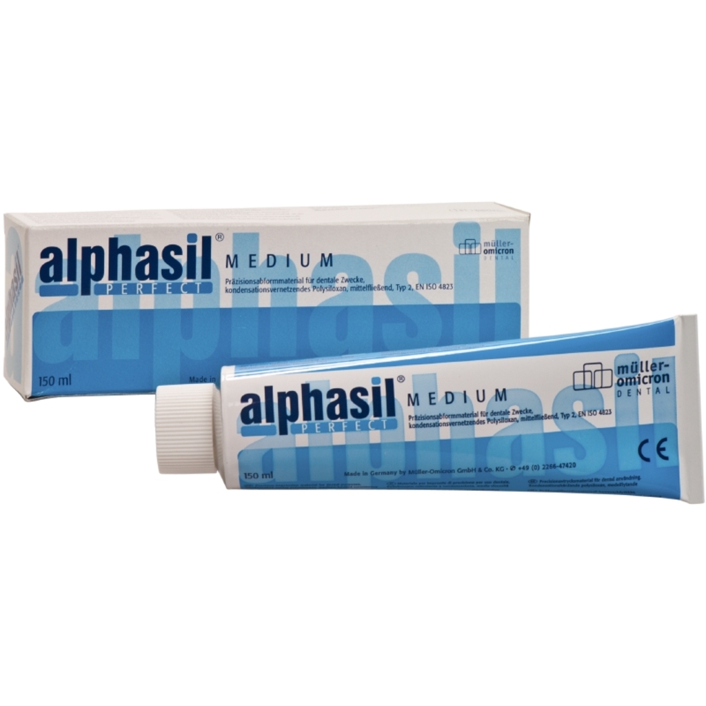 Слепочная масса С-силиконовая Alphasil medium - корригирующий слой средней текучести (150мл) MUELLER OMICRON 470020