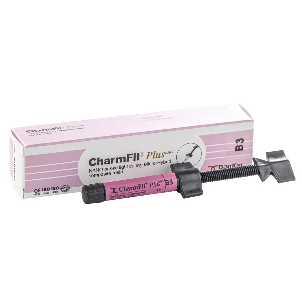 CharmFil Plus Refill (ЧармФил Плюс Рефил) цвет B3, шприц 4г  - Светоотверждаемый пломбировочный материал, DentKist PlusB3