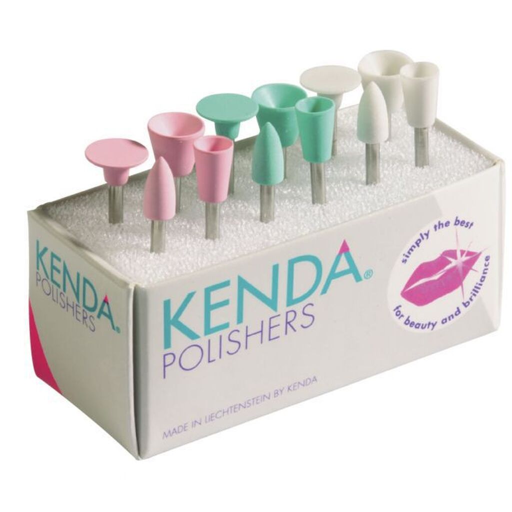 Резинка для полировки, 905-F ЧАШКА розовая (мелкозерн) (1шт) Kenda KENDA DENTAL POLISHERS KD-905F.025