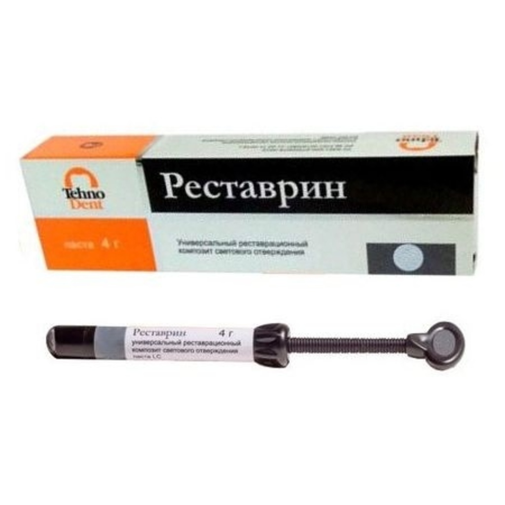 Реставрин цвет TC (режущий край), шприц (4гр.) -  наногибридный композит для постоянных реставраций ТЕХНОДЕНТ 020-01-4.0 TC