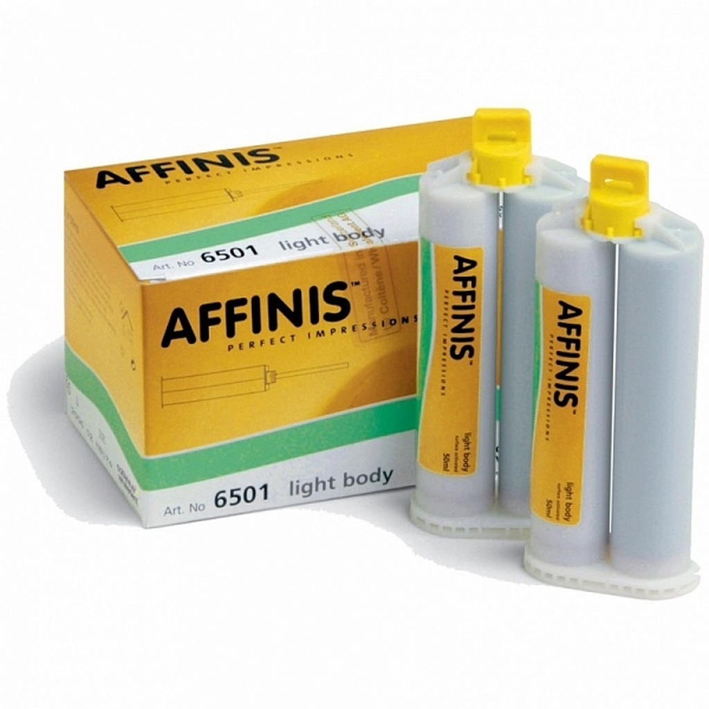 Affinis Light Body (Эфайнс Лайт Боди) A-силиконовая масса для снятия оттисков зубов, 2х50 мл, 6501 COLTENE