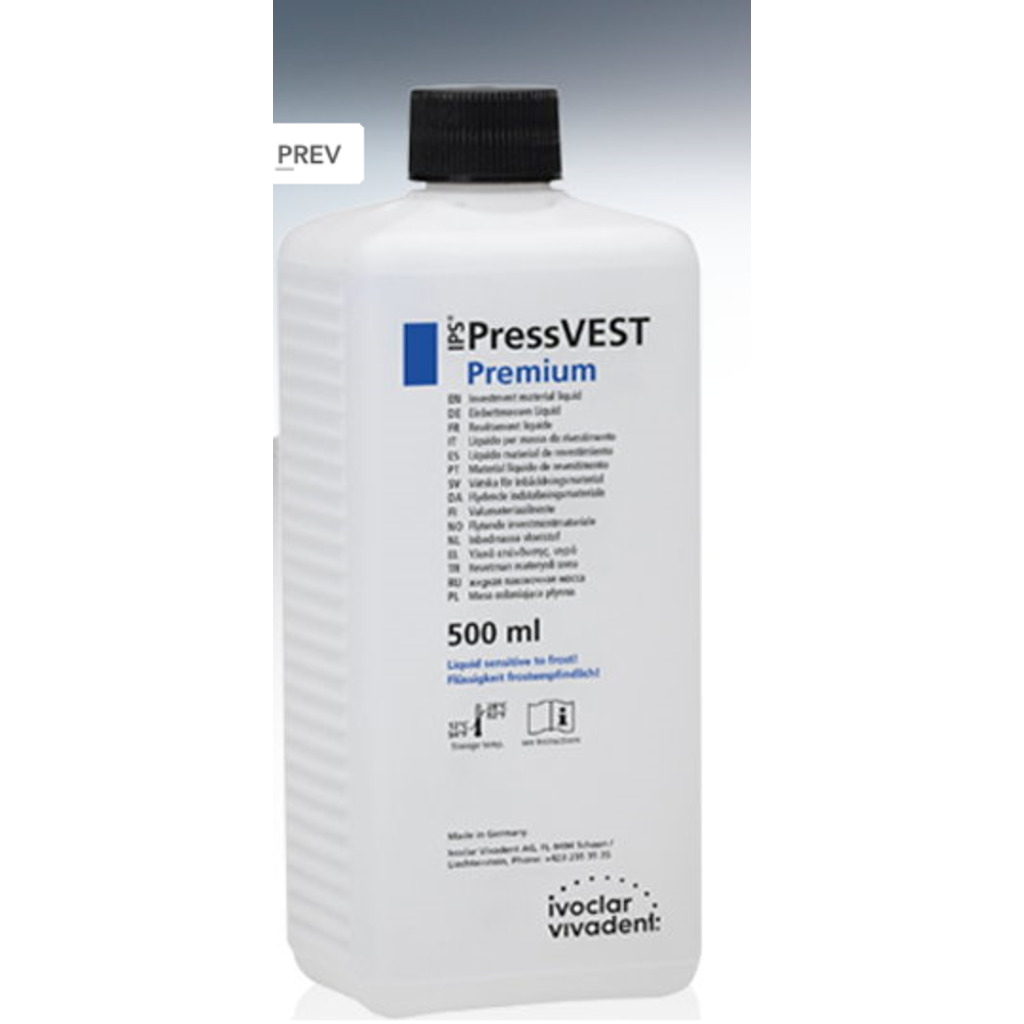 паковка ips pressvest premium жидкость 0,5 л. IVOCLAR VIVADENT 685587