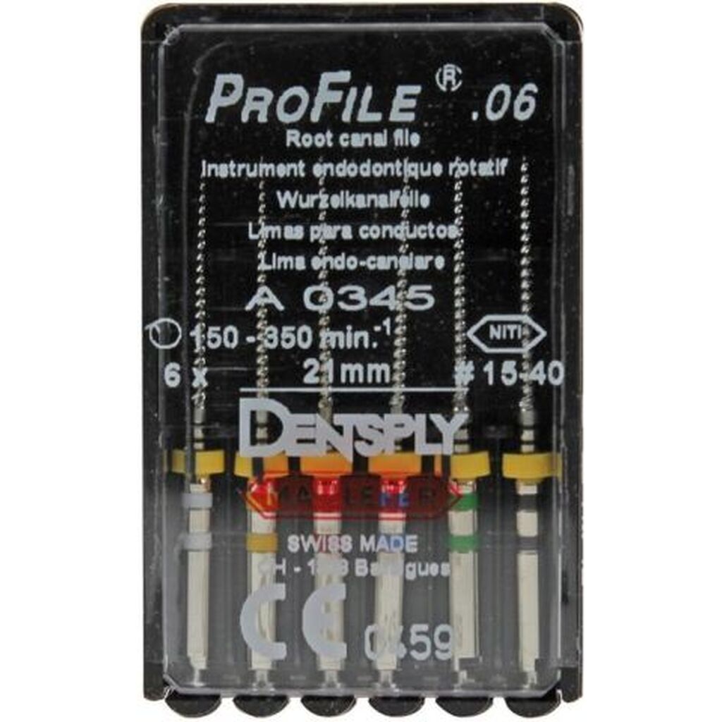 profile 06.ra n15-40 l21, 6 шт. - каналорасширитель. машинный из niti-сплава. DENTSPLY A034522190012