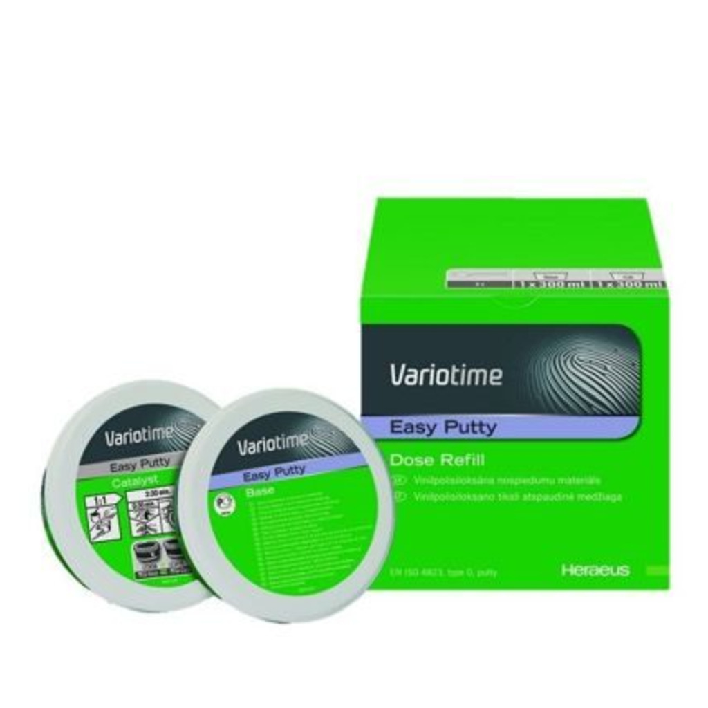 А - силиконовый материал для снятия оттисков Variotime Easy Putty (Вариотайм Изи Патти), база 300мл  + 300 мл катализатор, 66044993 KULZER