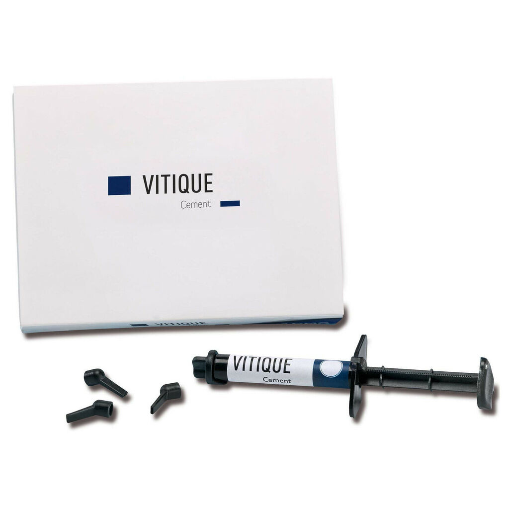 Vitique Esthetic Resin Cement (Витик Эстетик Резин Цемент)B1, 1 шприц 6 г, 10 насадок vitique  - Цемент для фиксации виниров DMG 213041