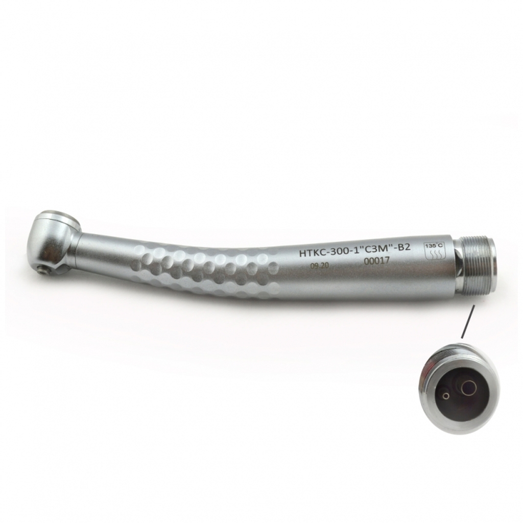 Кнопочный стоматологический наконечник,НТКС-300-1 «СЗМ» B2 (ш/п - керамика), система Clean Head . Производство «ВХ-Тайфун» (Россия) 011400