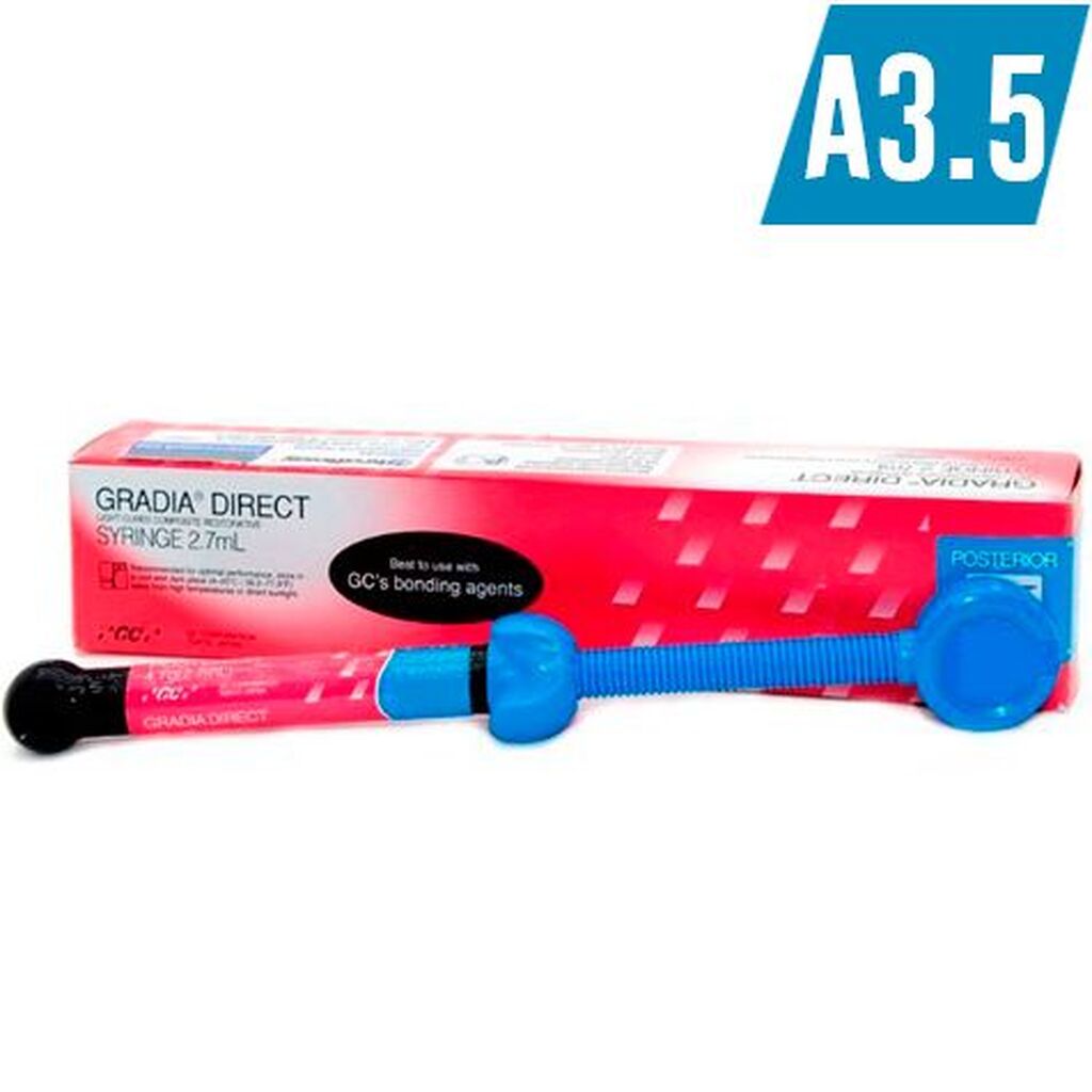 GC Gradia Direct  POSTERIOR (Градия Директ Постериор) P-A3.5 (003425), шприц (4.7г) - светоотверждаемый  реставрационный гибридный композит 0110217GcPA35