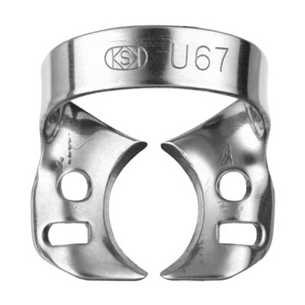№U67- кламп для "раббердама" (Rubber Dam Clamp), Dentech Corporation, Япония, U67