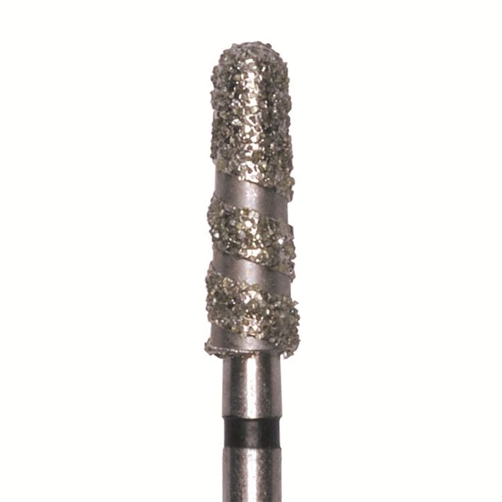 Бор алмазный 850P.FG.018, черный, конус с закругленным концом (5 шт) JOTA