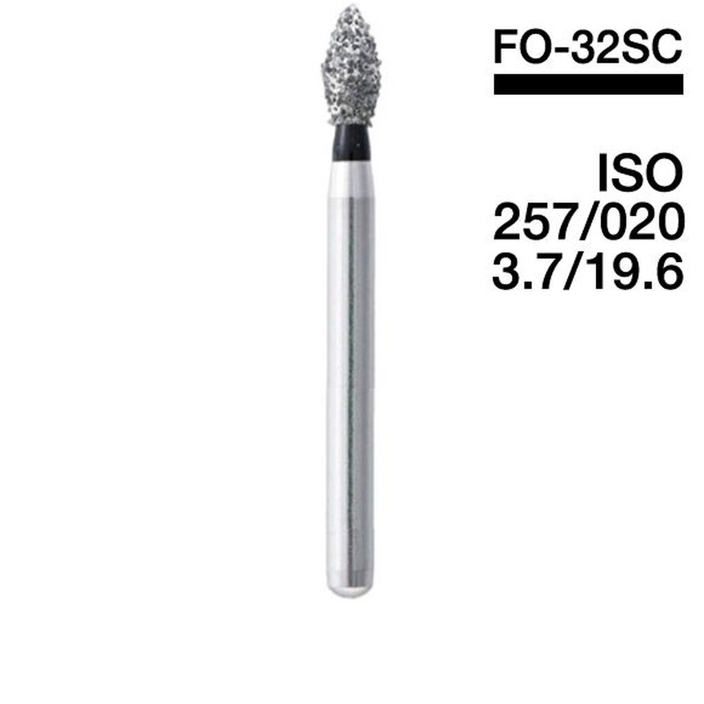 Боры Мани FO-32SC (черн.) (5 шт.), Mani Dia-Burs - Алмазные боры для турбинного наконечника 0610226