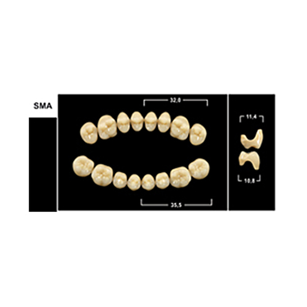 Зубы Yeti A1 SMA жев.верх (Tribos) 8шт. Германия 22201