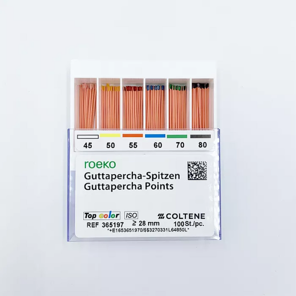 365197 ROEKO Guttapercha Points Top Color ISO 45-80, 100 шт COLTENE