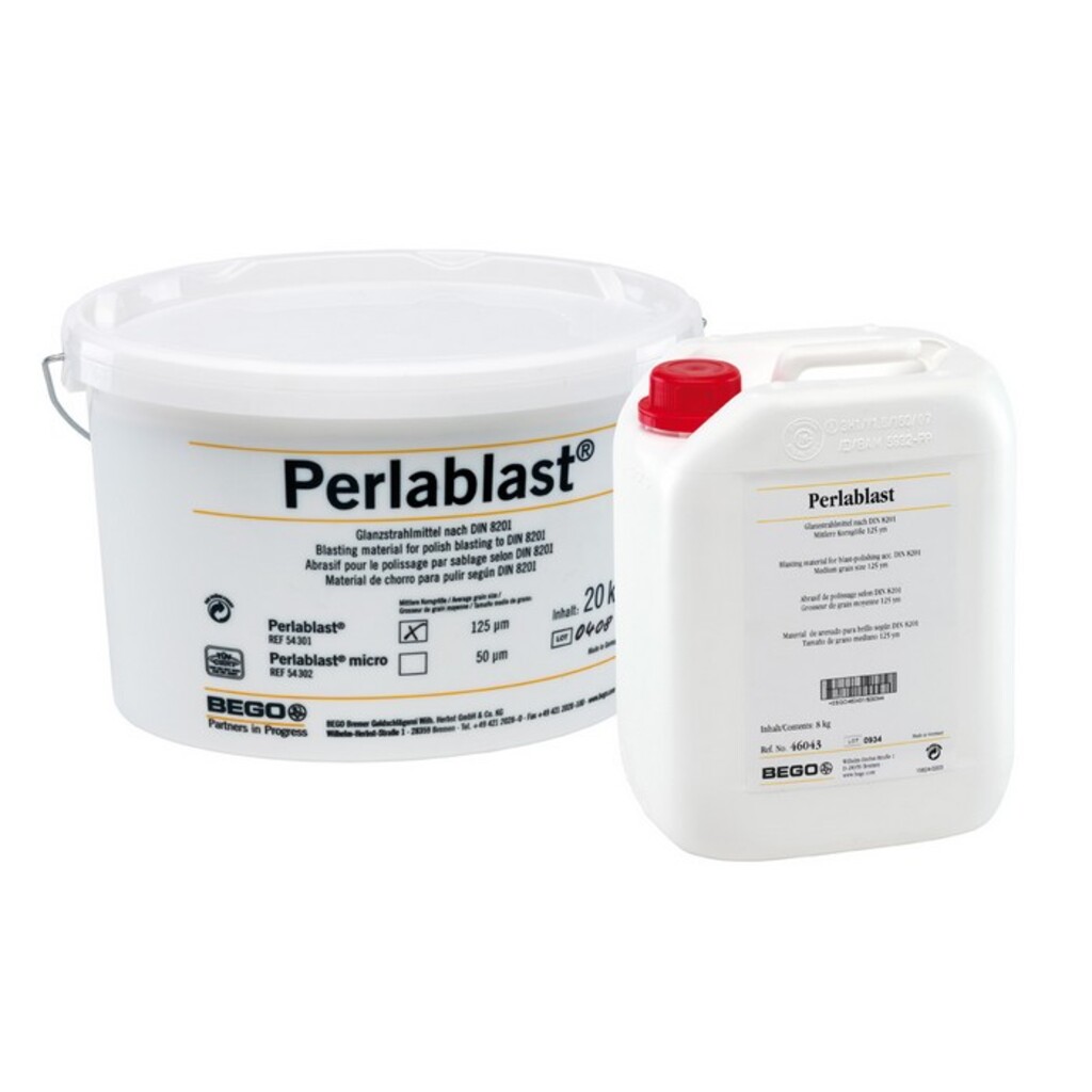 Perlablast 125 - стеклянные перлы для пескоструйной полировки, 8 кг Bego 46043
