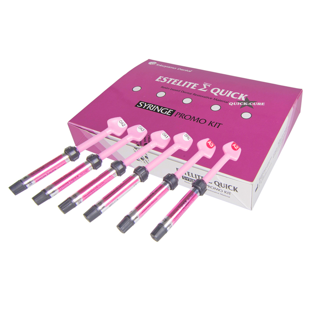 Estelite Sigma Quick (Эстелайт Сигма Квик) Promo Kit, 6 шпр. по 3,8г - светоотверждаемый композитный материал TOKUYAMA DENTAL 13102
