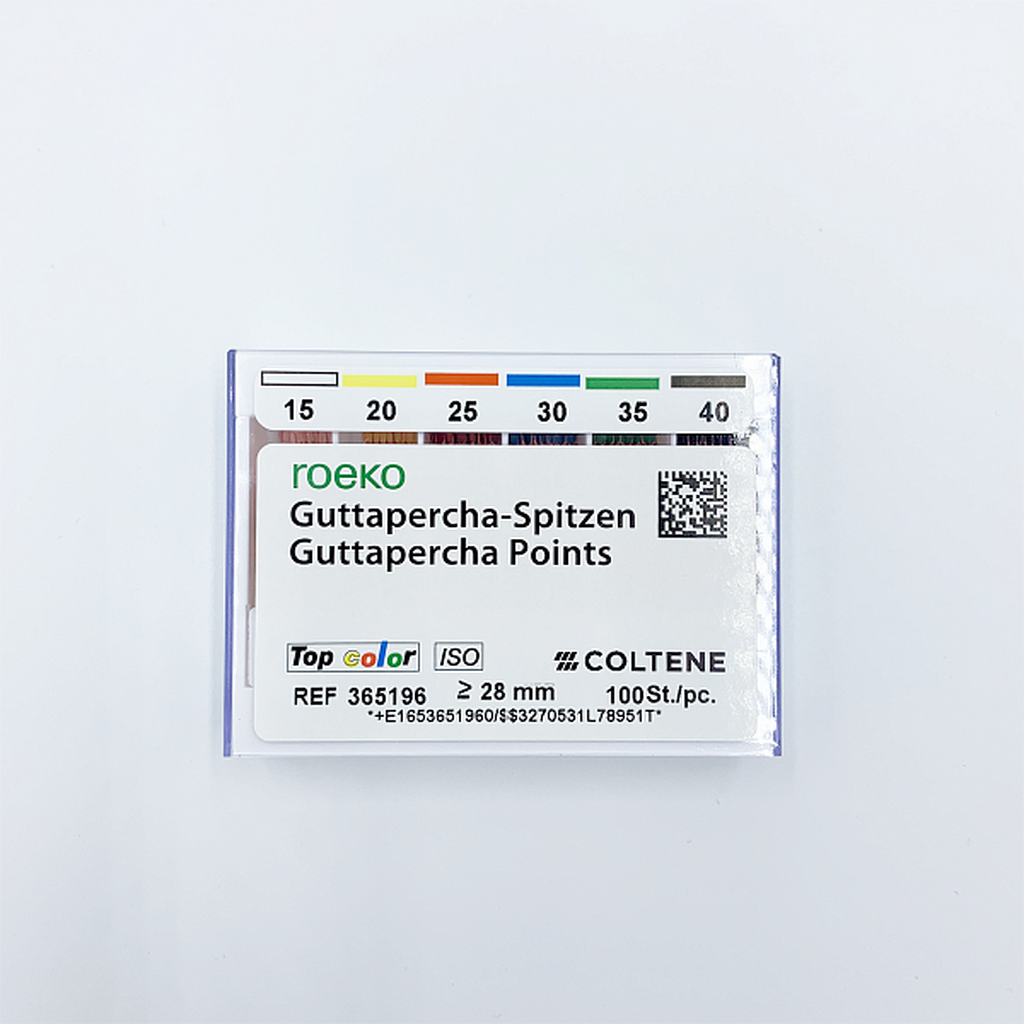 365196 ROEKO Guttapercha Points Top Color ISO 15-40, 100 шт COLTENE