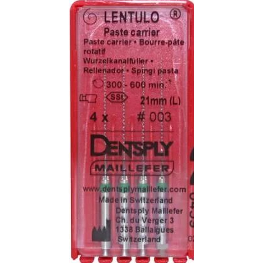 lentulo n4 l21 (iso 70-90), 4 шт. - каналонаполнитель машинный, d = 1,0 мм.(черный) DENTSPLY A002222100412