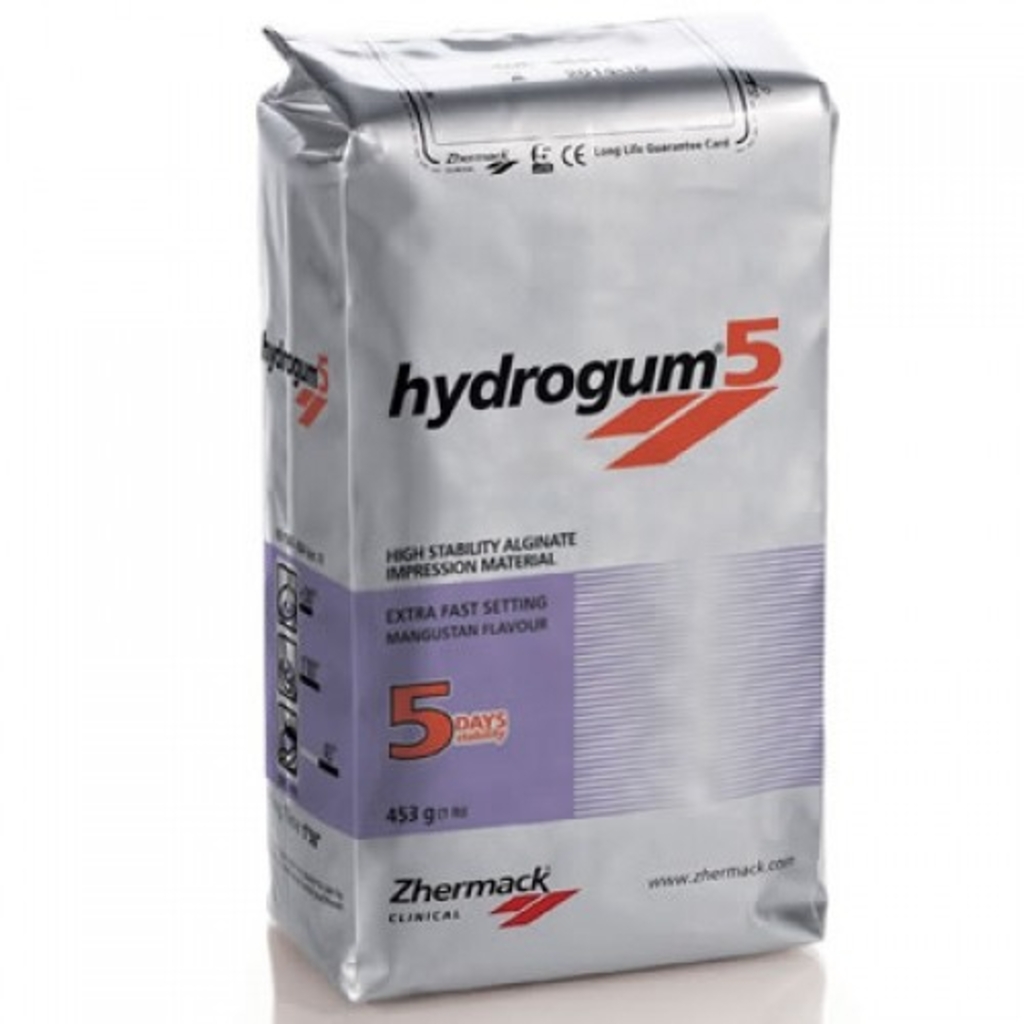 Альгинатная слепочная масса HYDROGUM 5 (Гидрогум), пакет 453 г- с длительным хранением слепков, C302070 ZHERMACK