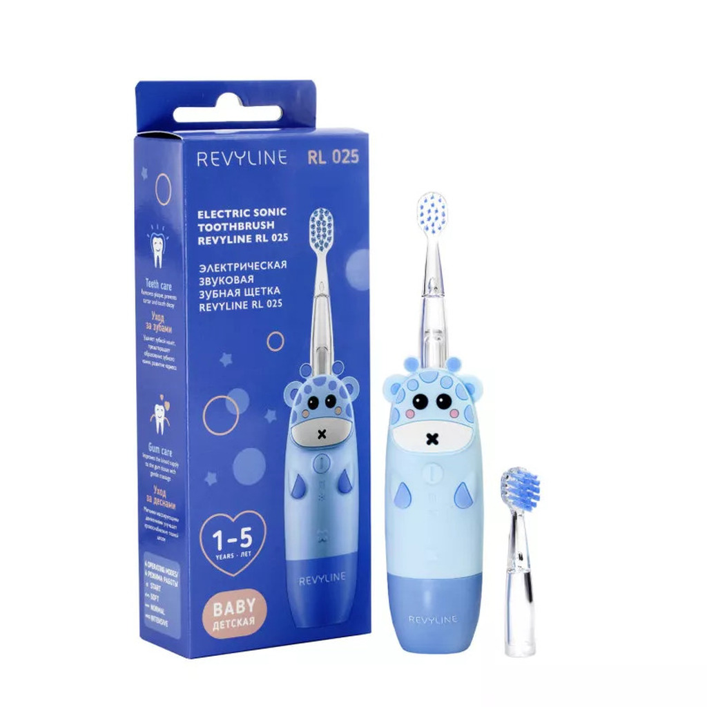 Revyline RL 025 Baby  - электрическая зубная щётка, голубая, 6112