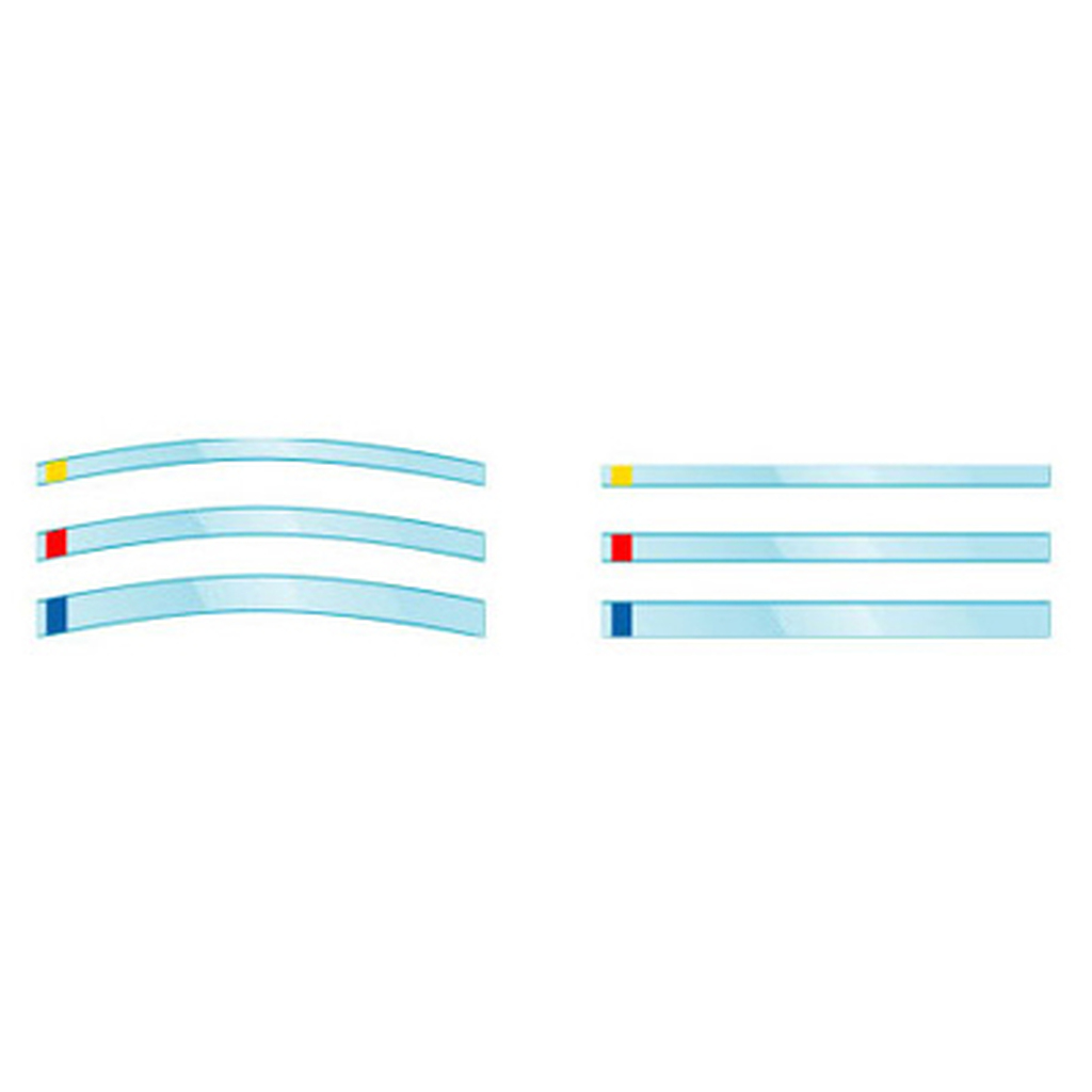 Матрицы Transparent Strips, красные 100ммХ8мм, 100шт. (KerrHawe) 691
