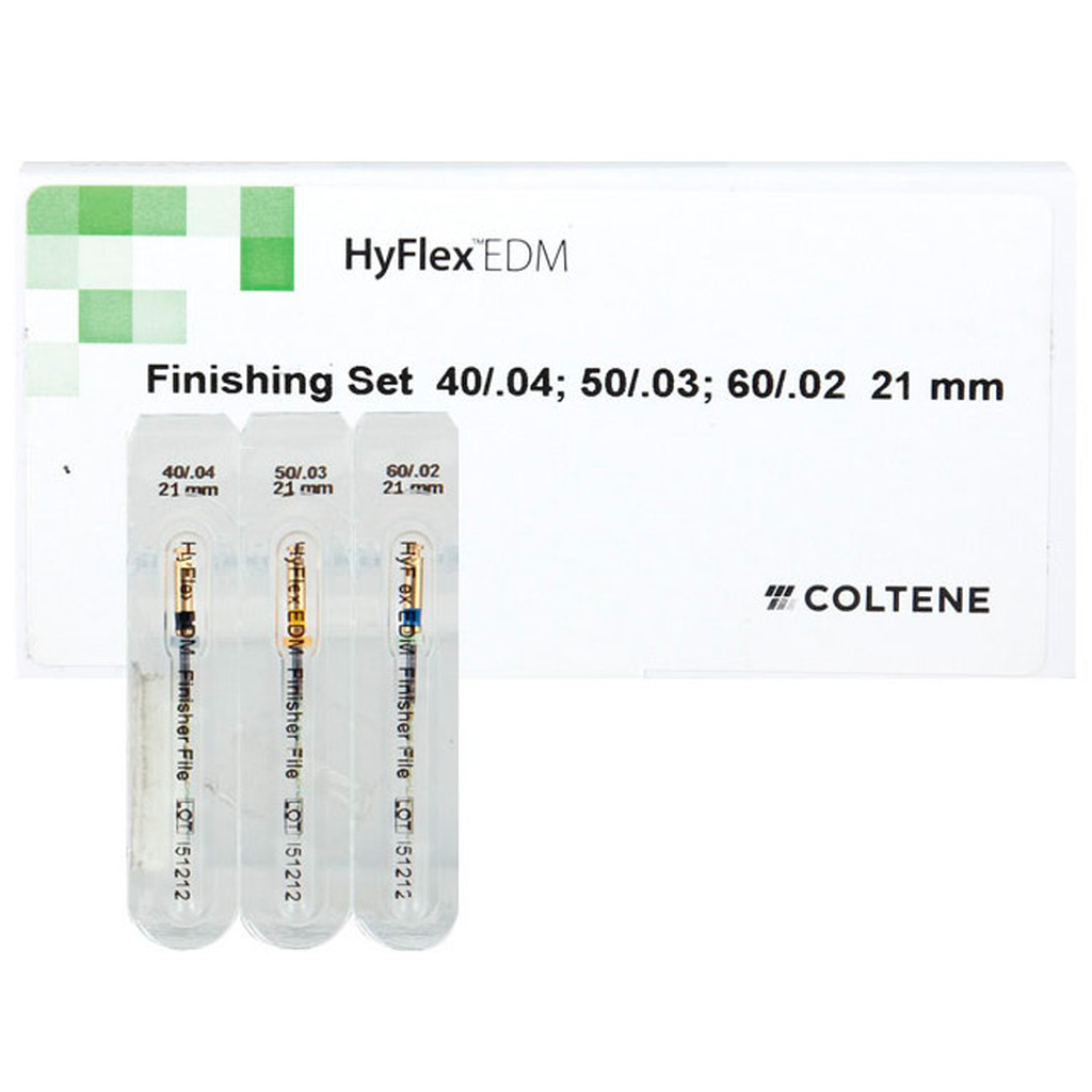 HyFlex EDM NiTi финишный набор для шейпинга (файлы 40/.04 50/.03 60/.02), длина 21 мм, 3 шт. COLTENE 60022268