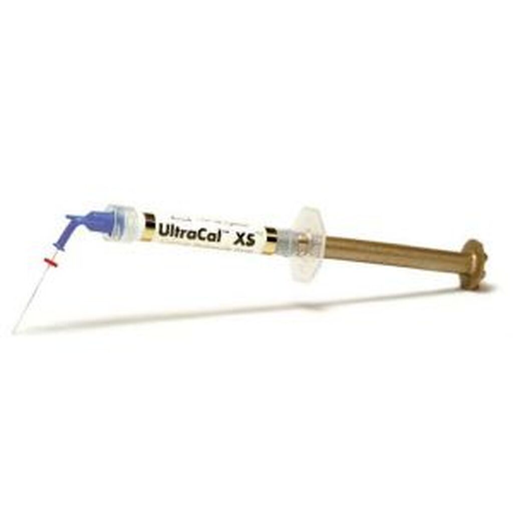 UltraCal XS Kit (4шпр.х1.2 мл + Navi Tips 20 шт.) - паста на основе гидроокиси кальция, Ultradent UL1027
