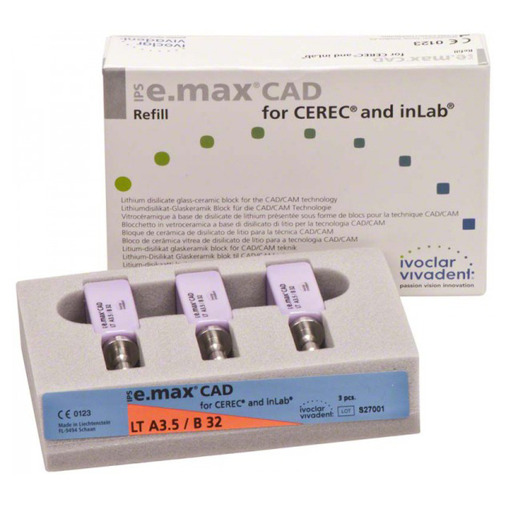 блоки ips e.max cad cer/inlab lt a2 a16 (l) 5 шт. IVOCLAR VIVADENT 644385