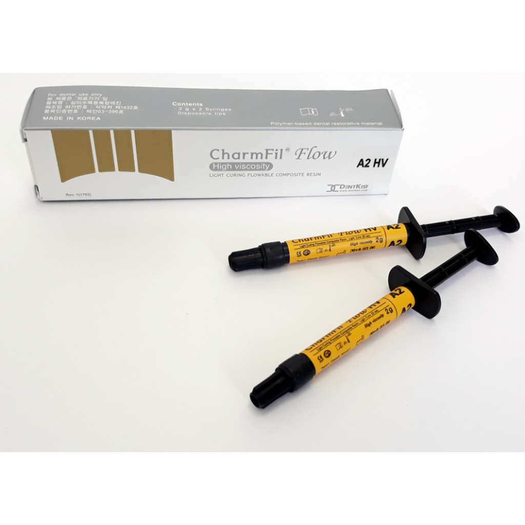 CharmFil Flow (ЧармФил Флоу), A2 HV (High viscosity), 2 шприца х 2г, - Текучий композит высокой вязкости, DentKist А2HV
