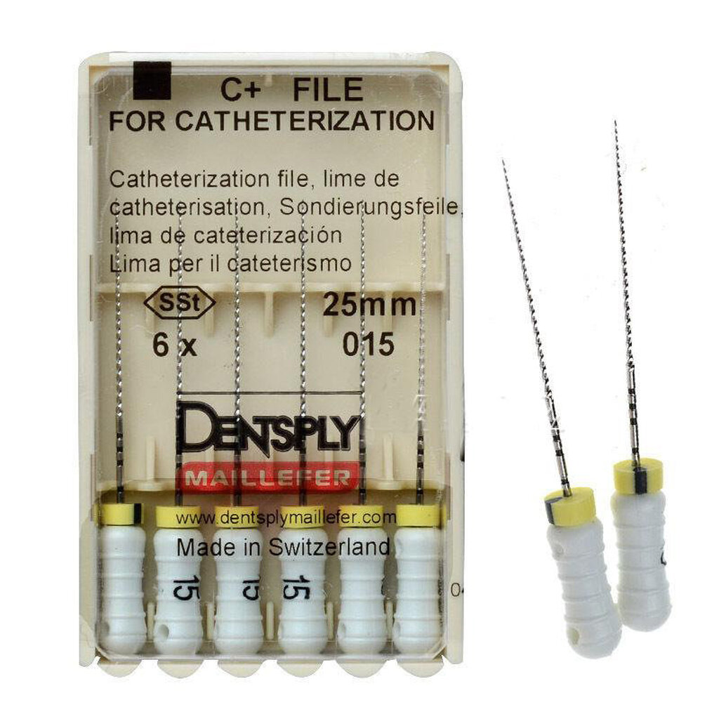 c+file № 020 25 мм, 6 шт. - ручной каналорасширитель, в стерильном блистере DENTSPLY A012X02502004