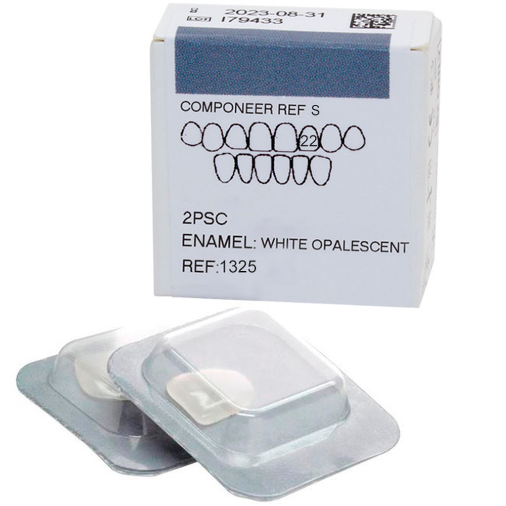 Componeer Refill Upper виниры верхний ряд 22, размер S, цвет White Opalescent, 2 шт. COLTENE 1325