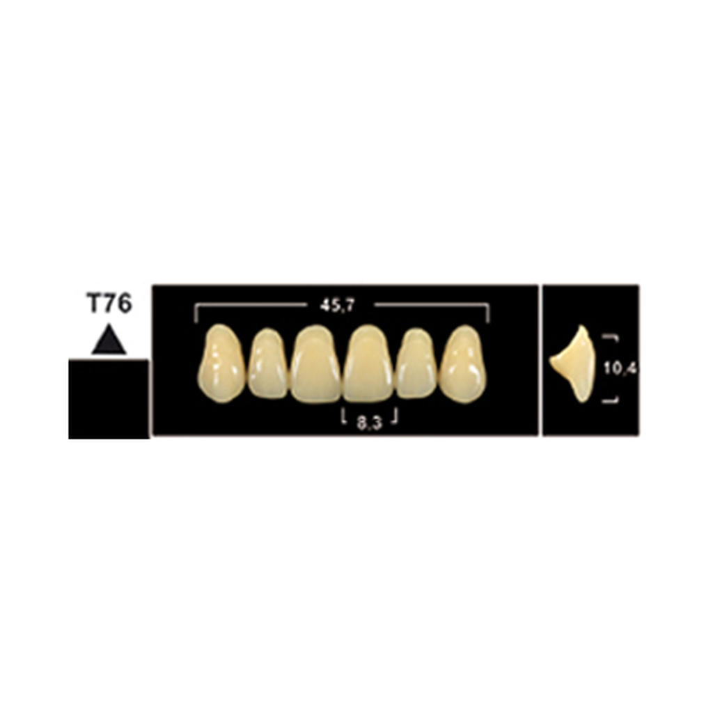 Зубы Yeti A3 T76 фронт.верх (Tribos) 6шт. Германия 23303