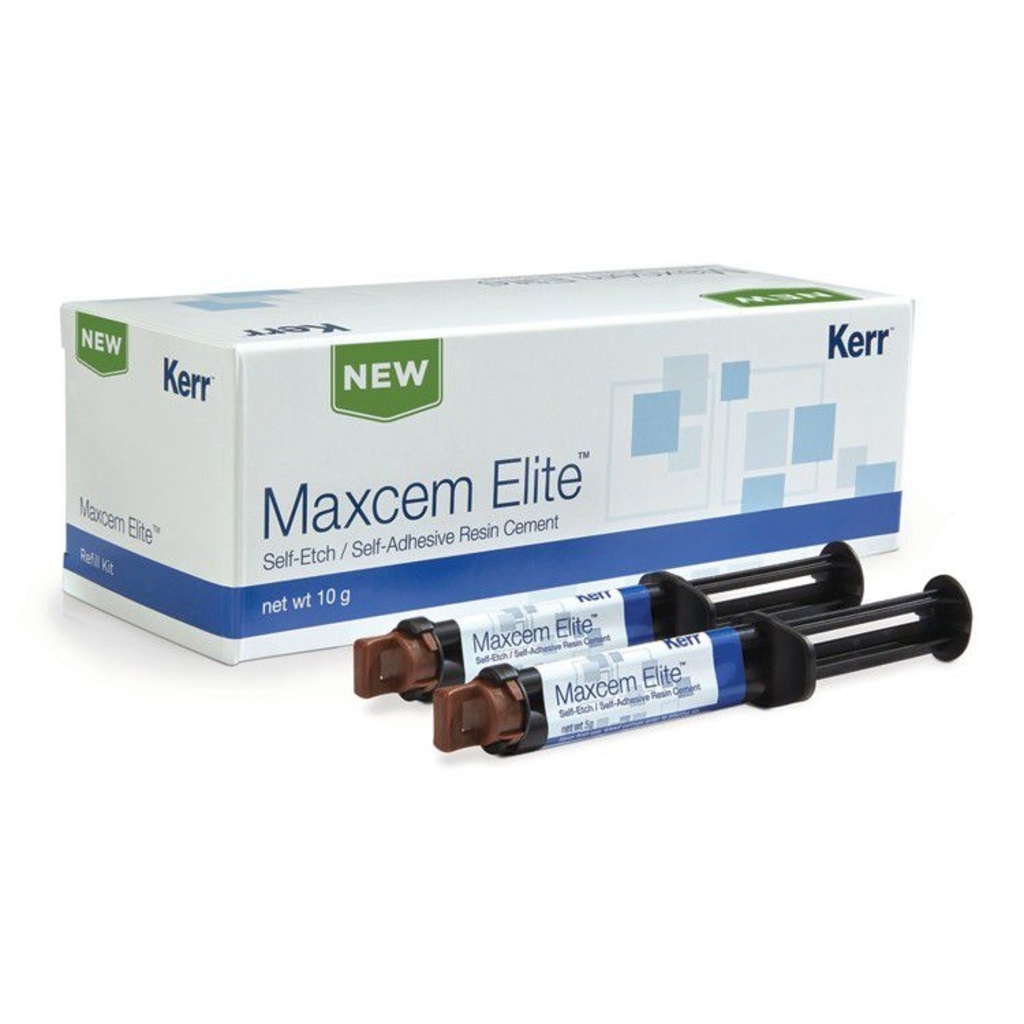 MaxCem Elite Refill (МаксЦем Элит), Белый опак (WHITE OPAQUE), 2 шприца по 5гр -  Композитный цемент двойного отвержения KERR 34060