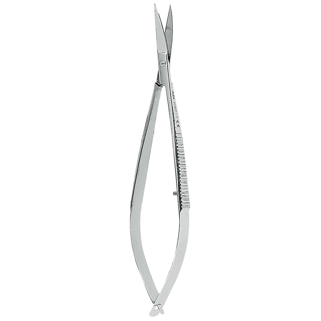 Ножницы для десны микрохирургические на защелке с тонкими щечками, 12 см. ASA DENTAL 0303-1