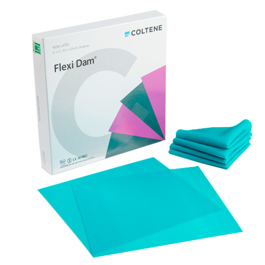 Hygenic Flexi Dam non latex коффердам безлатексные листы, средней толщины, зеленые, 30 шт. COLTENE H09946
