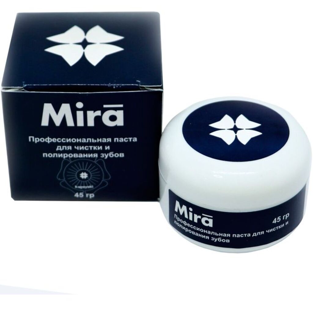 Mira (Мира) вкус Мята (45 г) без фтора - Паста стоматологическая шлифовальная, 001.06.07, Kagayaki (Кагаяки)