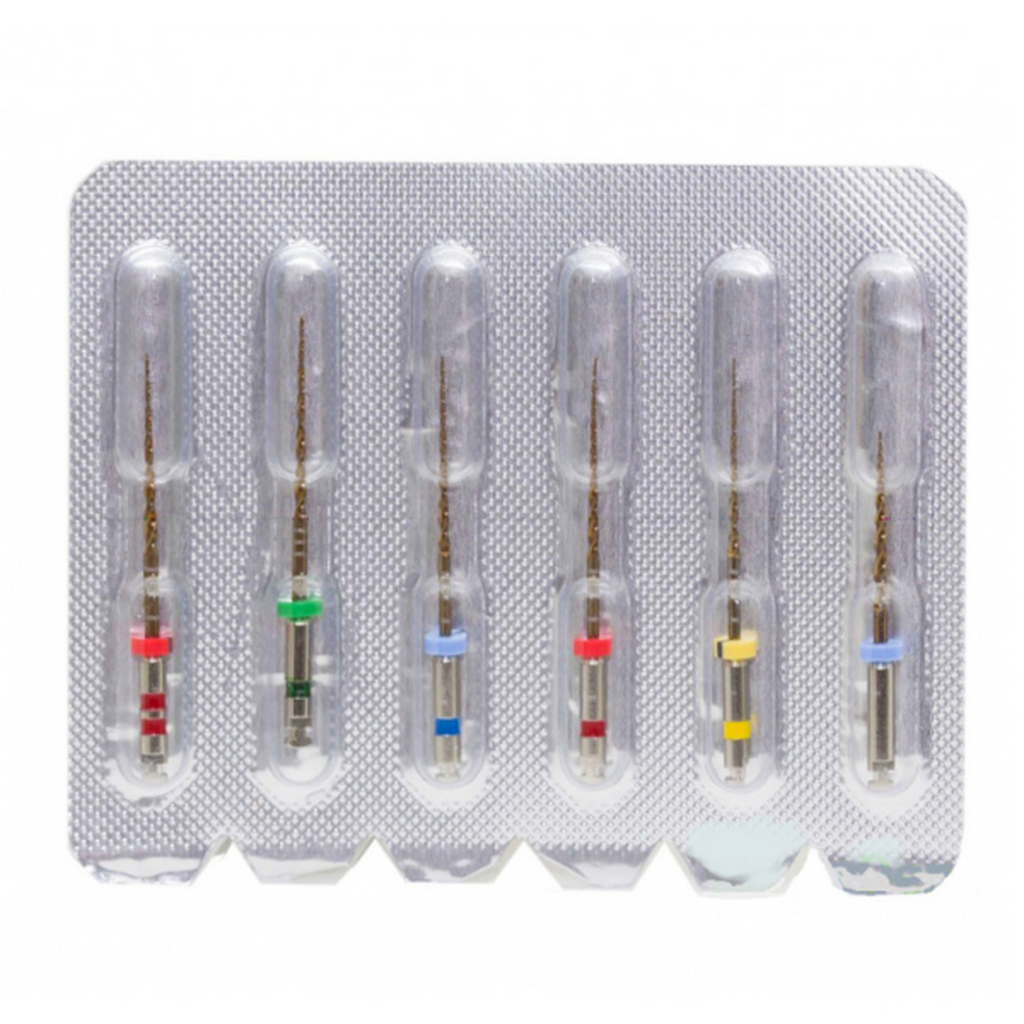 Niti файлы S-flexi 25mm Assorted  (25мм) (09 №1, 04 №20-35, 06 №25) - Машинные файлы для первичного эндодонтического лечения GEOSOFT ENDOLINE ГЕ01.025.007