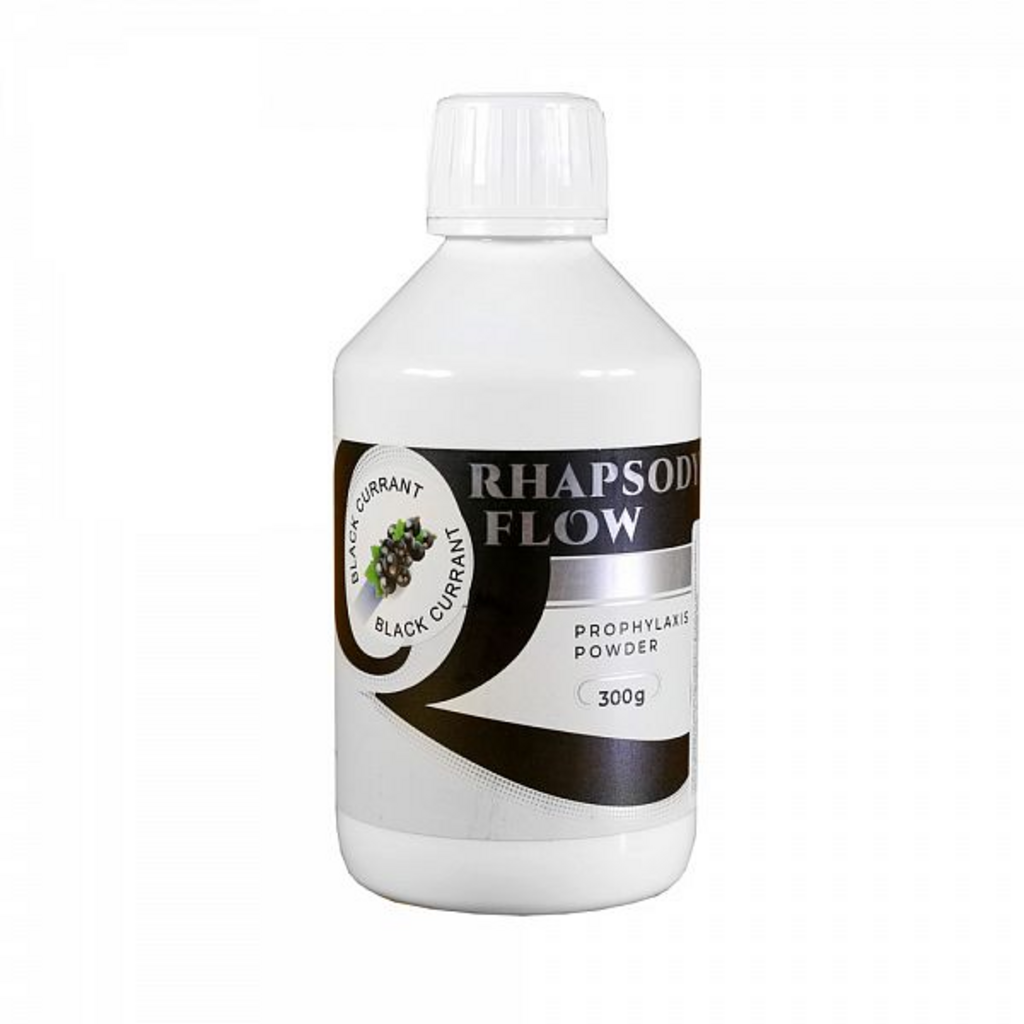 Rhapsody flow Profhylaxis Powder (Рапсоди флоу Профилаксис Поудер) Черная смородина, 300г - Порошок для Аэр-Фло, BC0300RF000 Queen Dental