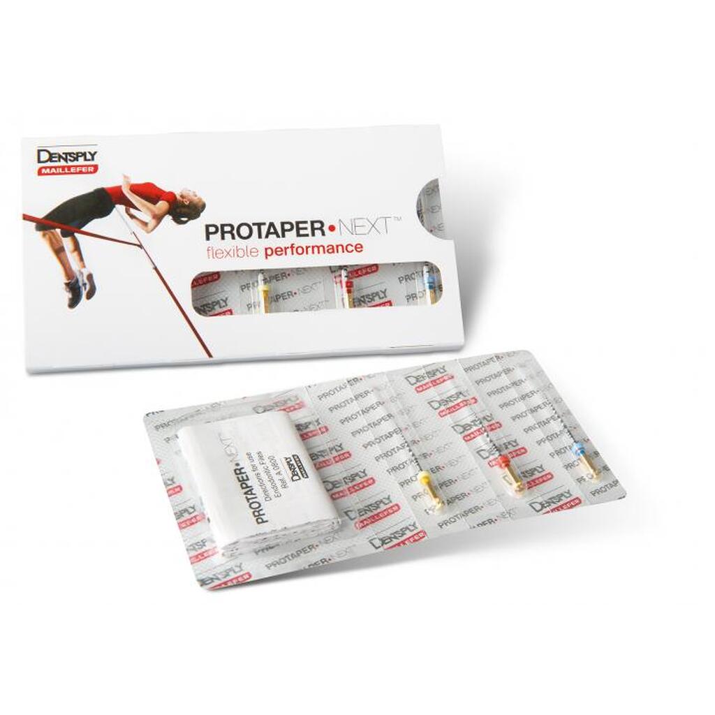 protaper next x2/21 мм, 3 шт. - машинный файл niti с переменной конусностью (красные), стерильные. DENTSPLY A080322100203