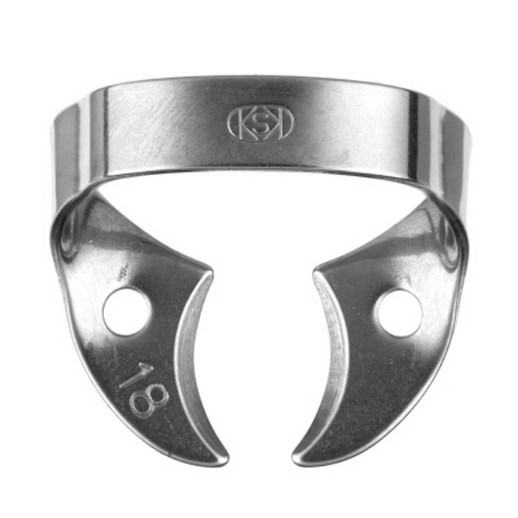 №18 - кламп для "раббердама" (Rubber Dam Clamp), Dentech Corporation, Япония, 18