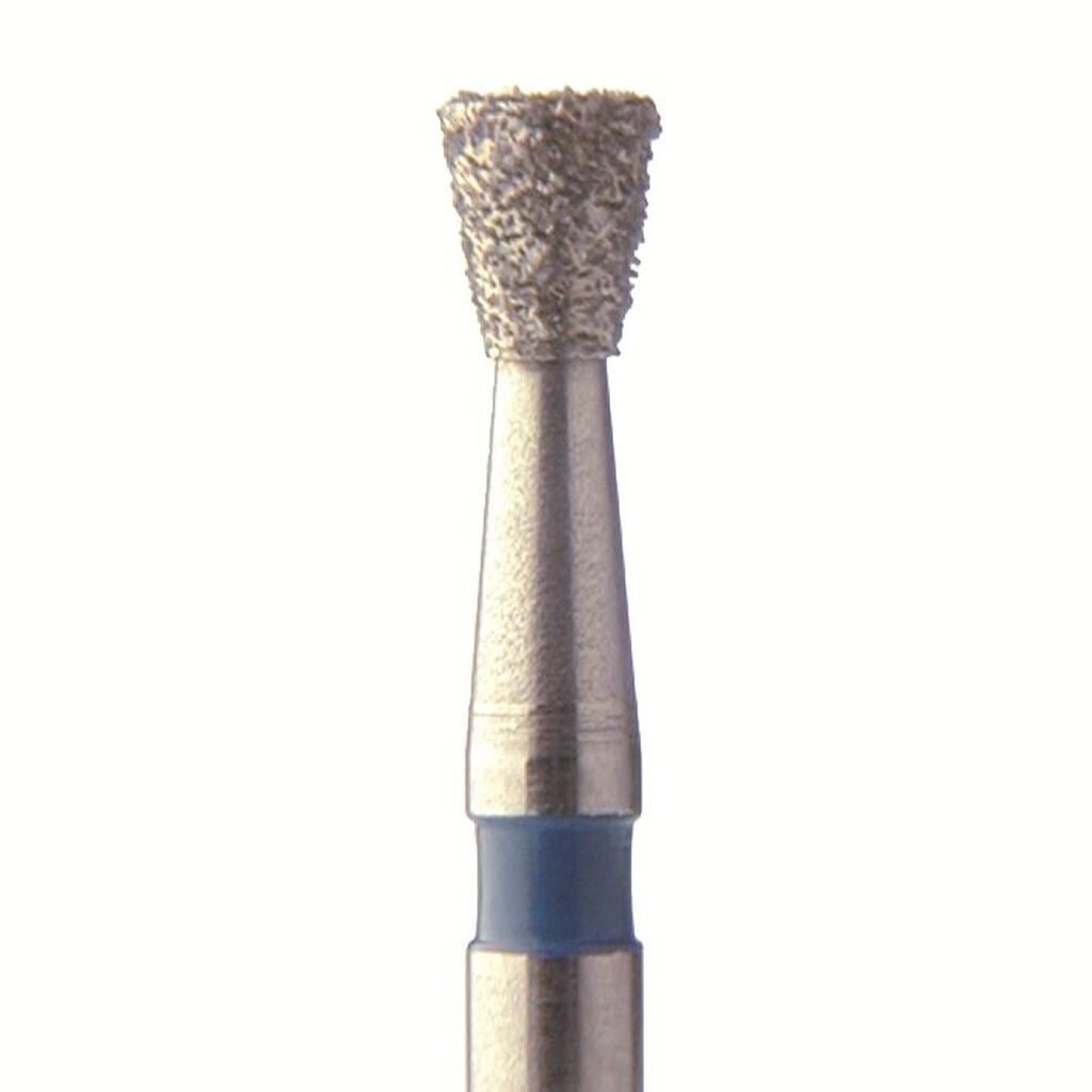 Бор алмазный 805 010 FG, синий, 5 шт. Форма: обратный конус с плоским концом., JOTA, Швейцария 805.FG.010