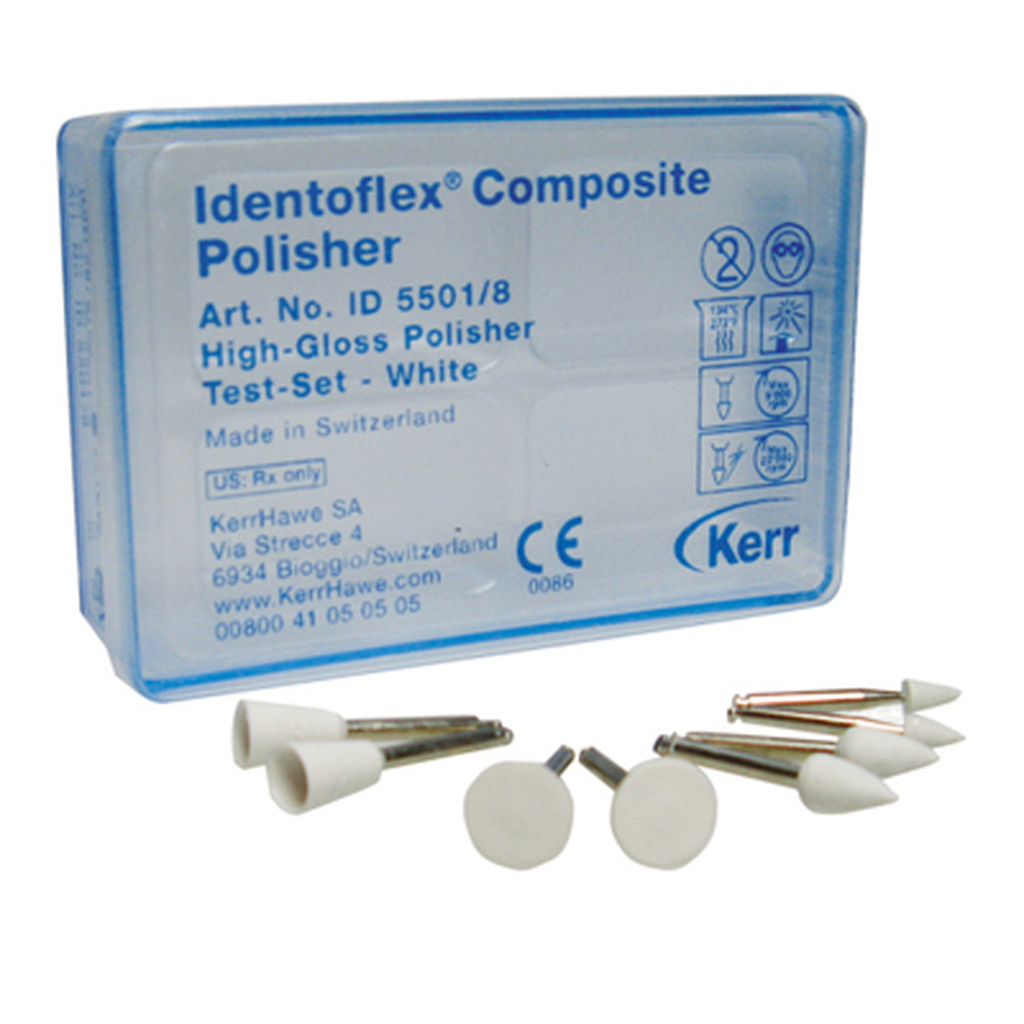 Набор полиров Identoflex Composite Polishers TestSet -  для полировки композитов до зеркального блеска, KERR ID 5501/8