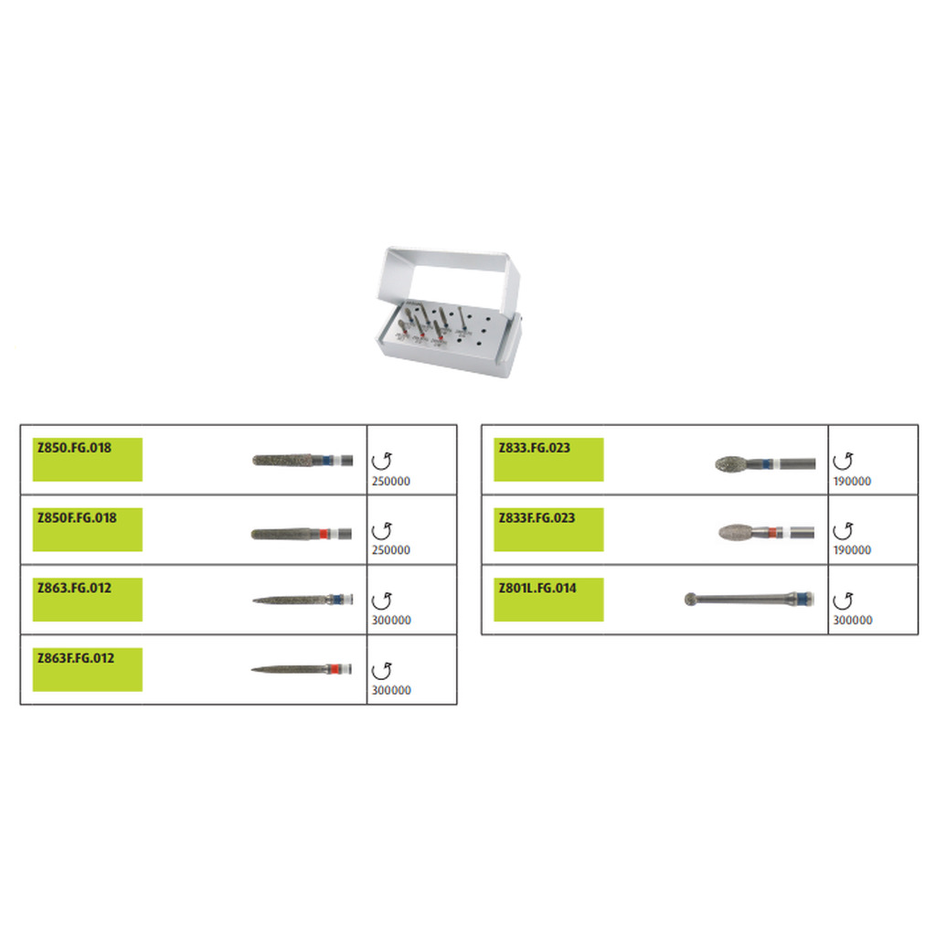 Набор циркониевых инструментов JOTA KIT ZIR PREP 1460 (JOTA Kit Zir Prep)