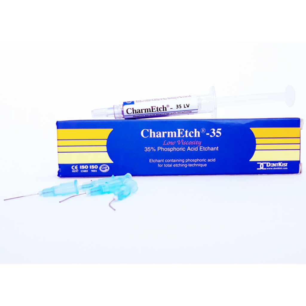 CharmEtch (ЧармЭтч) LV 35%, 3шпрх3мл - Протравочный гель НИЗКОЙ вязкости,  DentKist