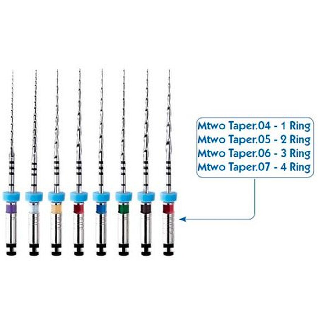 М2 Тейпер (Mtwo NiTi) L25 WP21 набор 2*10/04, 2*15/05, 2*20/06 (1230025456) VDW V041230025456